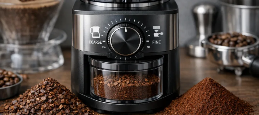 Die richtige Mahlgrad-Einstellung an der Kaffeemuehle fuer Filterkaffee und Espresso