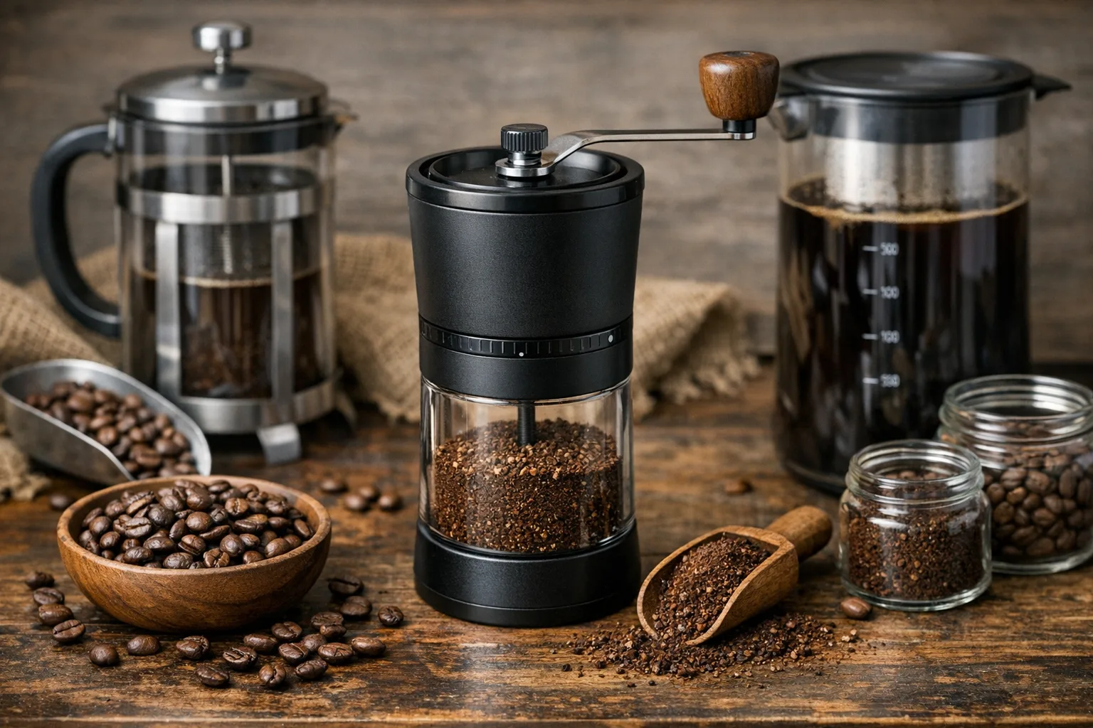 Kaffeemuehle fuer French Press & Cold Brew: Kaufberatung fuer spezielle Zubereitungsarten