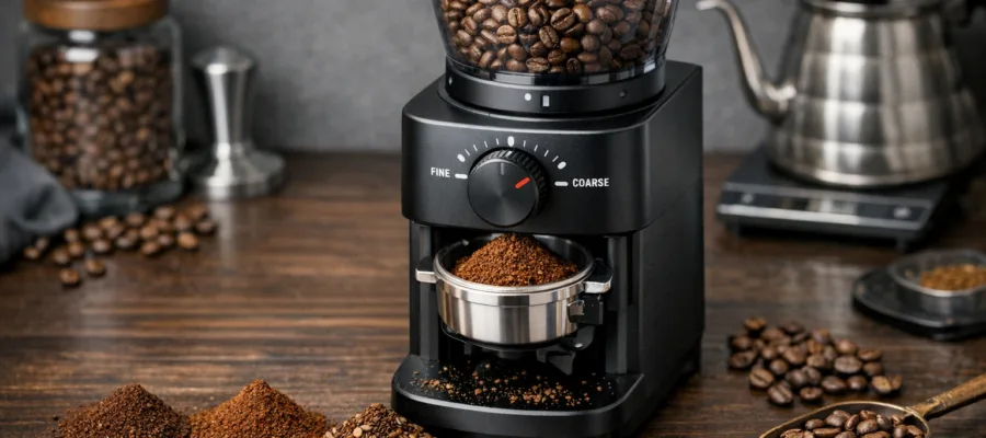 Kaffeemuehle richtig einstellen: Bedienungstipps fuer den perfekten Mahlgrad und besseren Kaffeegeschmack