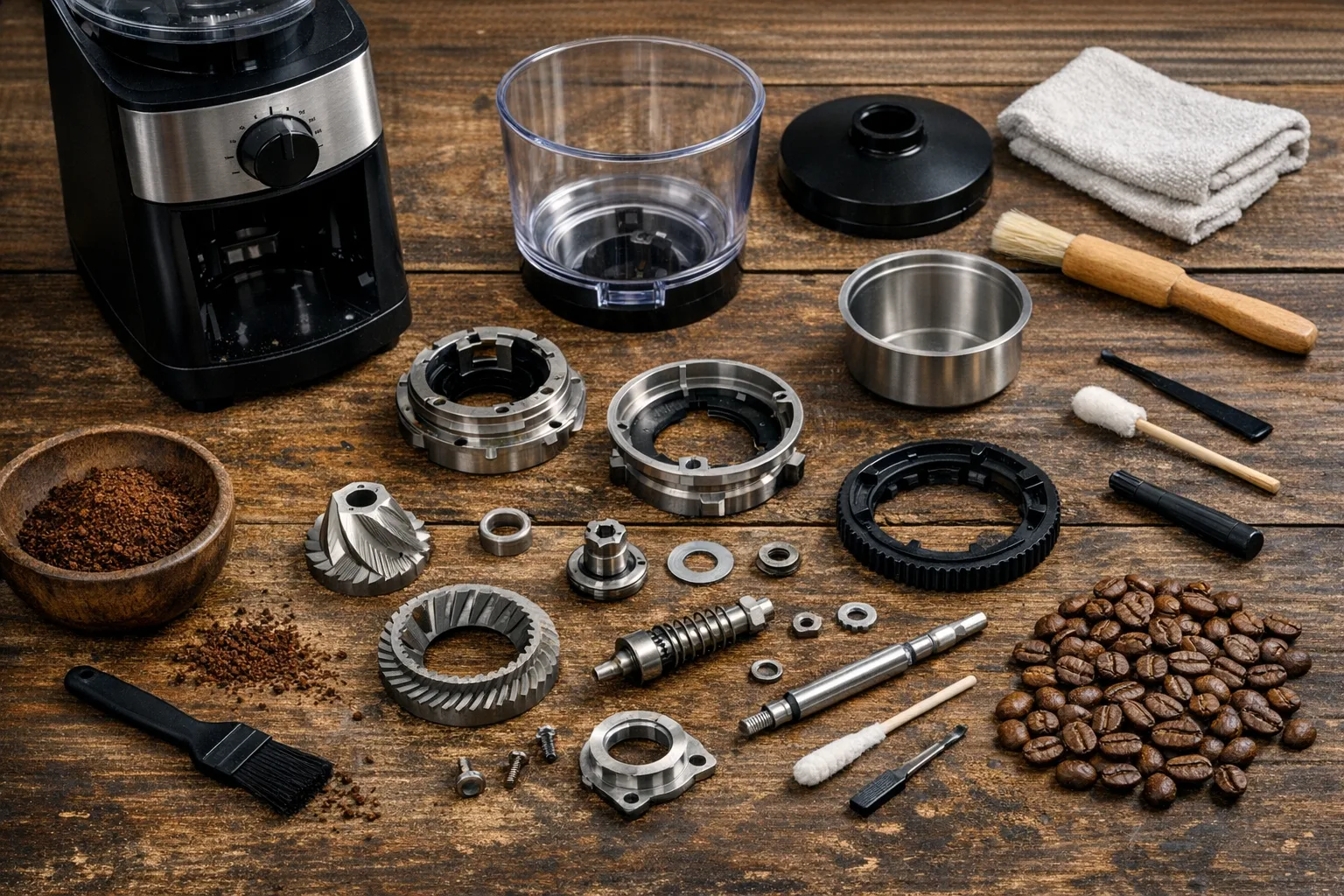 Wie du deine Kaffeemuehle auseinanderbaust und reinigst
