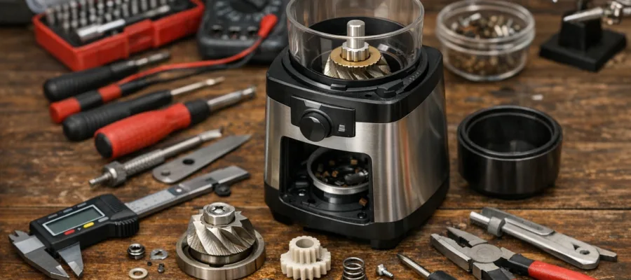 Mechanische Reparaturen an Kaffeemuehlen – Werkzeug und Techniken