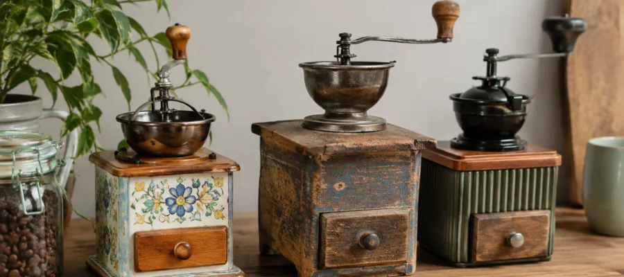 Kreative Upcycling-Ideen fuer alte Kaffeemuehlen – Gestalte deinen Kaffeeplatz individuell